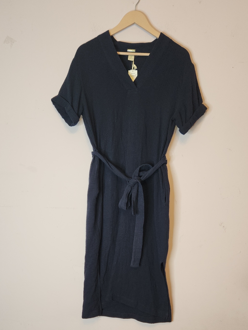 MAGASCHONI Organic Cotton Gauze Midi Dress, size S